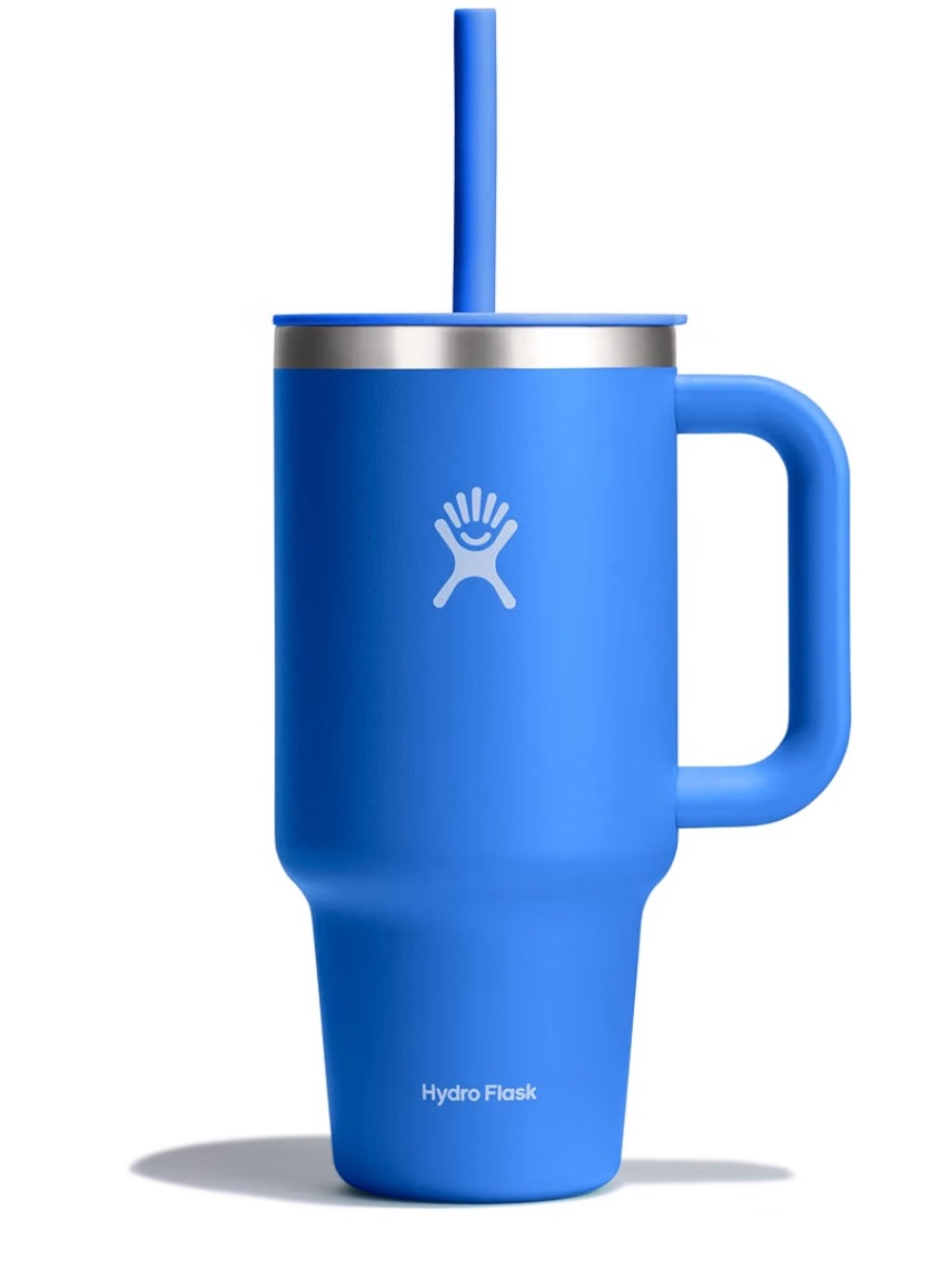 Brand new $40 Hydro Flask 32 Oz Travel Tumbler w/ Handle Lid Straw Cascade Blue